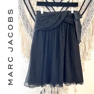 MARC JACOBS silk layered bow full skirt NWT